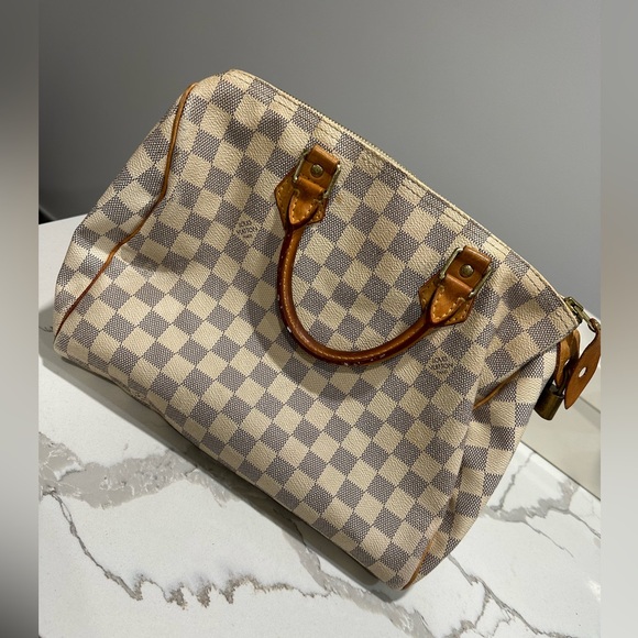 Louis Vuitton Speedy 35 Damier Azur Canvas used - Picture 1 of 8